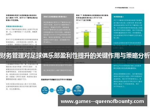 财务管理对足球俱乐部盈利性提升的关键作用与策略分析